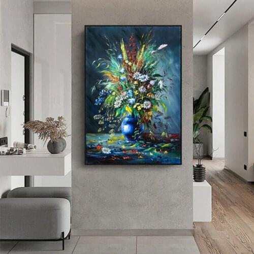 5D Diamond Painting Flower Diy Diamond Embroidery Daisy Cross Stitch Watercolour Poster Mosaic Diamond Art Poster Wall Painting