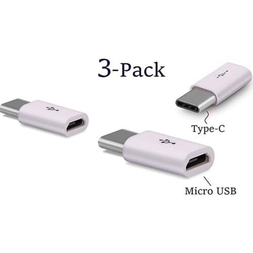 3PCS USB-C Type-C To Micro USB Data Charging Adapter Converter For Huawei P9 LG G5 for Xiaomi mi5 4c mi5s plus for Meizu Pro6