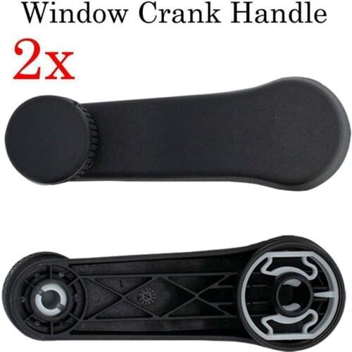 AU05 -2 Pcs Car Window Winder Crank Handle For- T4 Transporter Golf MK3 MK4 6N1 Caddy Vento Bora Van Jetta Beetle 1H0837581D