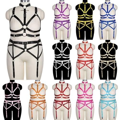 Bdsm Erotic Bandage Cosplay Light Sexy Gothic Lingerie Plus Size Harness Fashion Goth Thigh Bands Body Harness Womens Underwear