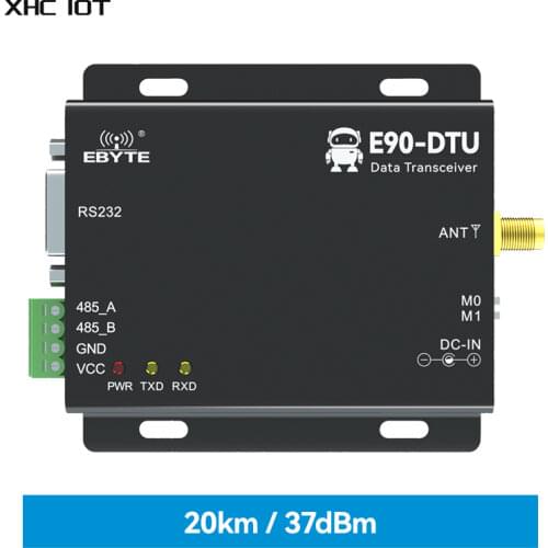 433MHz LoRa Wireless Transceiver RS232 RS485 5W Long Distance 20km E90-DTU(433L37) PLC Transceiver Receiver 433 MHz Radio Modem