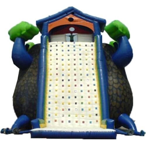 Durable inflatable climbing wall for aduts