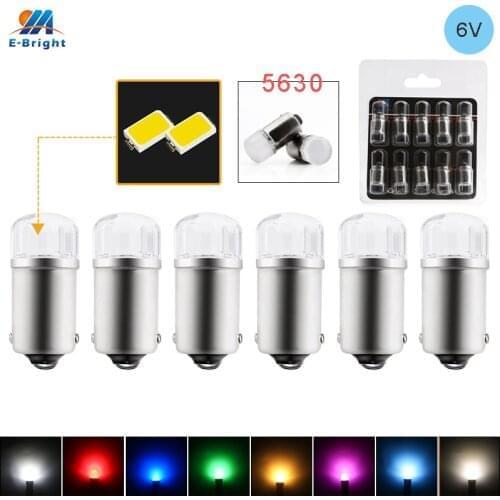 BA9S T4W T11 5630 6V 6.3V AC DC With Lens LED Light Pinball Machine 57 1895 64111 Yellow Pink Warm White Blue Red 100PCS