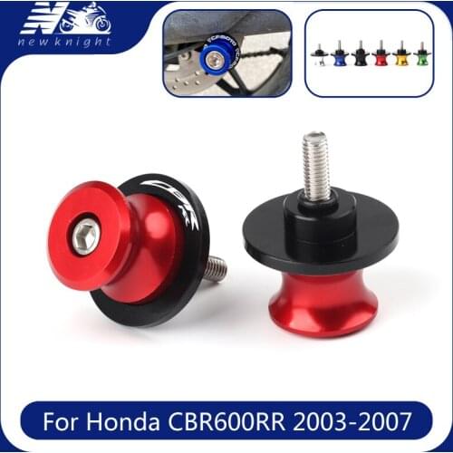 For Honda CBR 600 RR CBR600rr 2003 2004 2005 2006 2007 Motorcycle Accessorie CNC Aluminum M8 Swingarm Spools Slider Stand Screws