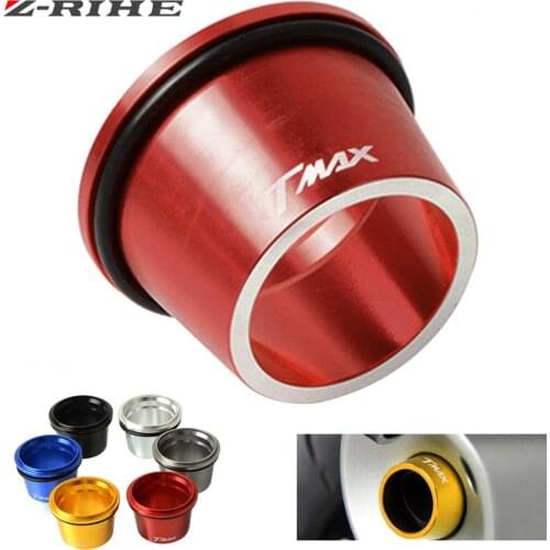 For TMAX logo Motorcycle accessories CNC Aluminum Exhaust Tip Cover For Yamaha T-max 530 T MAX TMAX 530 tmax 500 tmax500 12-2017