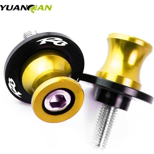 For yamaha YZF R6 1999 2000 2001 2002 2003 2004 2005 2007 -2016 M6 Motorcycle accessories Swingarm Spools slider stand screws