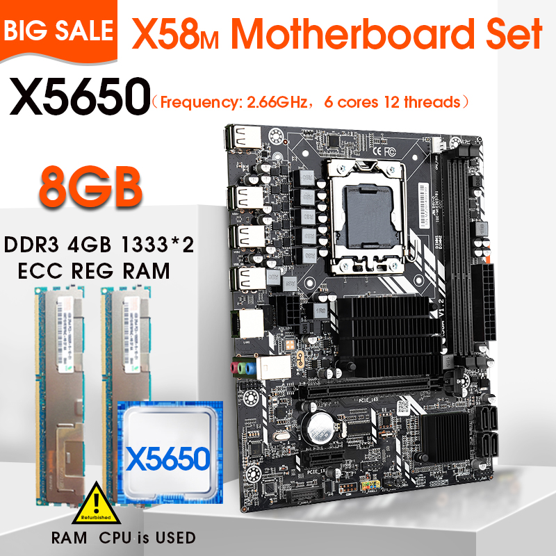 JINGSHA X99 LGA 2011-3 Motherboard Set With E5 2620V3 And 2pcs x 8GB = 16GB DDR4 2133MHZ ECC REG RAM GTX960 2GB GPU COOLER Set