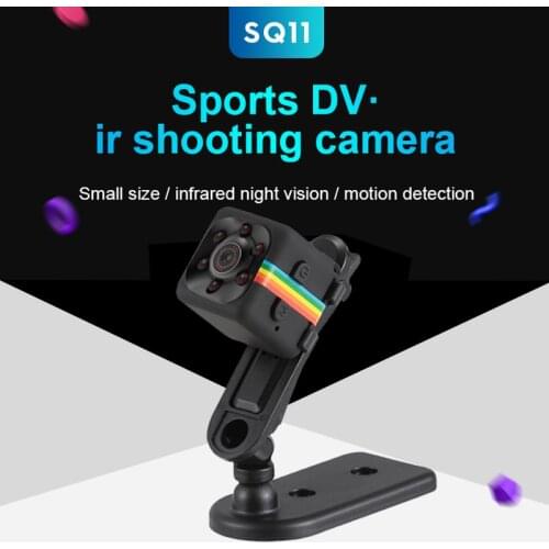 Mini Night Vision Camera HD 1080P 140 Degree FOV SQ11 Mini Camera Night Vision Camcorder Motion DVR Micro Camera Sport DV Video