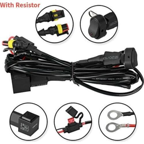 Motorcycle LED Fog Light Wiring Harness Relay Wiring for BMW R1200 GS /ADV F800GS F750GS Motorcycle Passing Light Parts