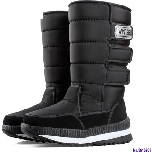 High Top Snow Boots Men Shoes Winter Plus Velvet Super Warm Cotton Shoes Man Black Camouflage Big Size 39-47 Cold-proof Boots