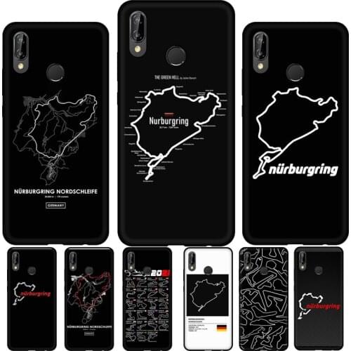 Nurburgring F1 Circuit Soft Phone Case For Huawei P20 P30 P40 Lite Mate 10 20 Pro P Smart 2019 2021 Back Cover