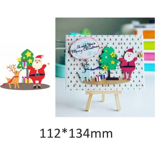 Christmas Star Tree Santa Claus Deer Gift Metal Cutting Dies DIY Scrapbooking Craft Cards Stencils Embossing Die Cut New 2019