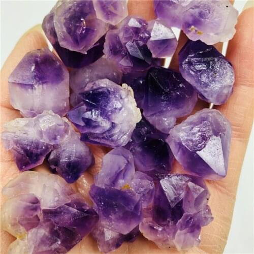 Bulk Wholesale Flower Shape Natural Amethyst Crystal Tumbled Stones