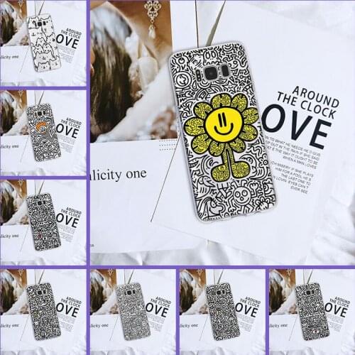 For Samsung Galaxy Note 9 8 5 4 Case Silicone Cartoon Cat Flower Soft Back Cover For Samsung S8 S9 Plus S5 S6 S7 Edge Case