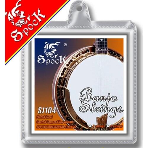 Spock Strings Banjo Coated Copper Alloy Wound Plated Steel Core SJ104 for 4-String Banjo