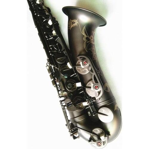 Tenor saxophone High-quality Matt Black Musical instrument professional playing Tenor Sax With Case Free shipping