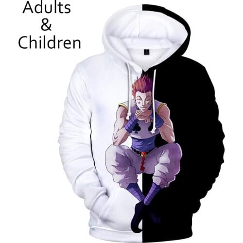 Hunter X Hunter 3D Hisoka Hoodies Sweatshirts Men Women Fashion Autumn Kids Boys Girls Streetwear Clothes Casual Hooded Full