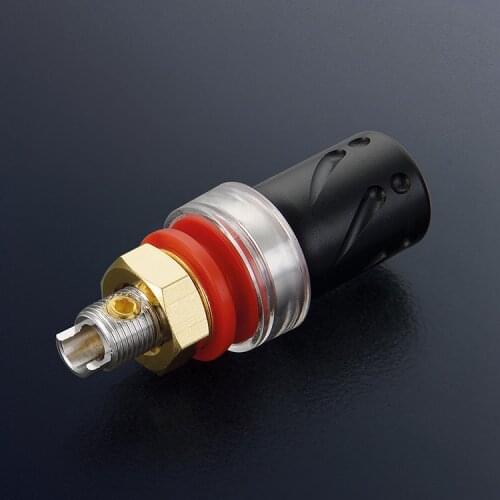 High Quality 4pcs Viborg BP603R Pure Copper Rhodium Plated Binding post Speaker Terminal hifi speaker amp