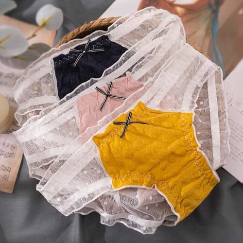 Wasteheart Winter Women Fashion Red Pink Cotton Low Waist Panties Underwear Lingerie Briefs Underpants Brief M L XL Seamless