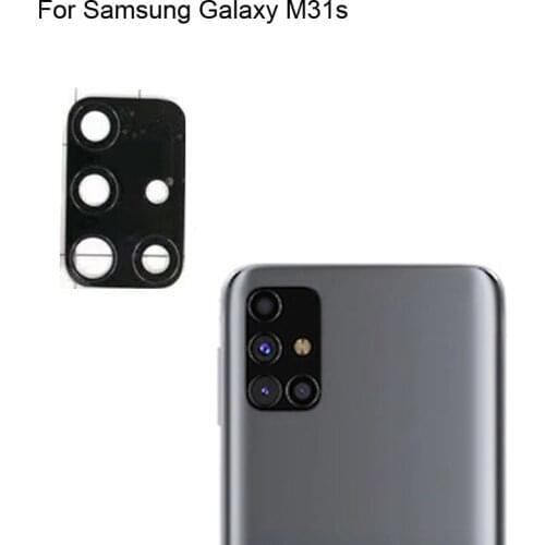 2PCS High quality For Samsung Galaxy M31s Back Rear Camera Glass Lens test good For Samsung Galaxy M 31s Replacement Parts
