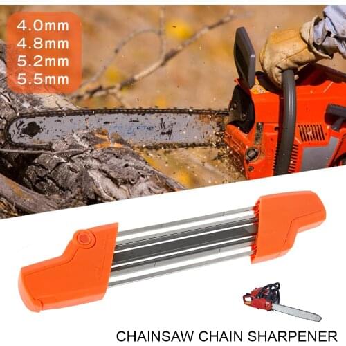 2 In 1 Easy File Chainsaw Chain Sharpener 3/8 P 4.0mm Saw Teeth Set Fast Sharpening Files Chain Sharpener Chains Grinding Tool