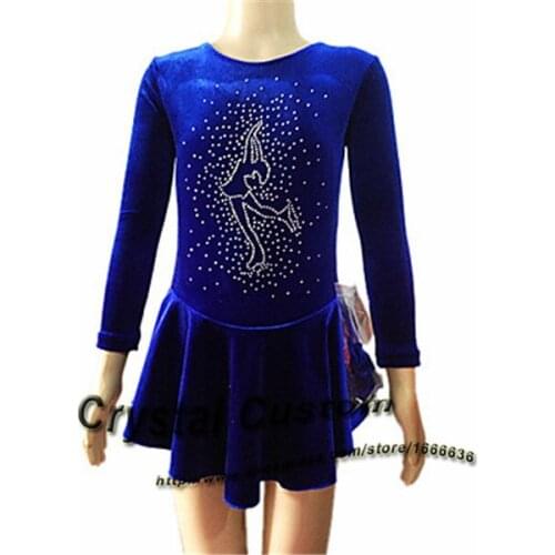 2016 Children Figure Skating Dress Fashion New Brand Vogue Figure Skating Competition Dress For Women DR3089