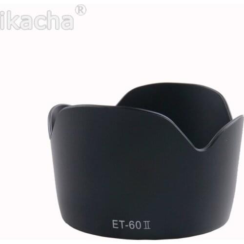 5pcs Black Camera Lens Hood ET-60 II ET60II Petal Buckle Lens Hood For Canon EF 75-300mm F/4-5.6 III & EF-S 55-250mm f/4-5.6 IS