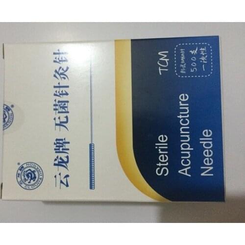 500 Yunlong disposable acupuncture needle aseptic packaging Korea flat handle face needles 10pcs/bag 0.16/0.18/0.20/0.25mm