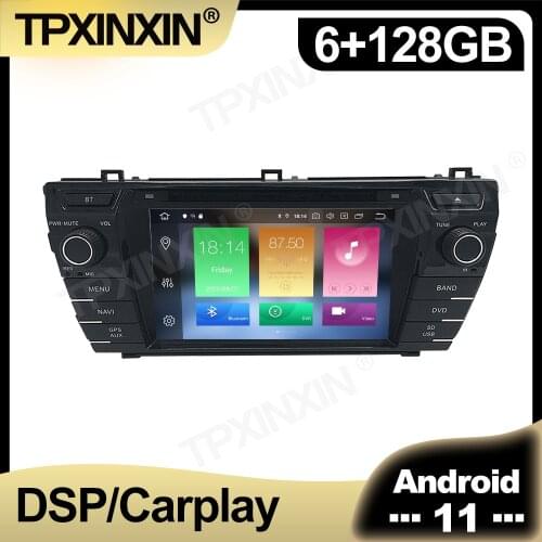 128GB Android 11.0 For Toyota Corolla 2013 - 2016 Car Radio Multimedia AutoRadio DVD Player Navigation Stereo HeadUnit GPS 2 din