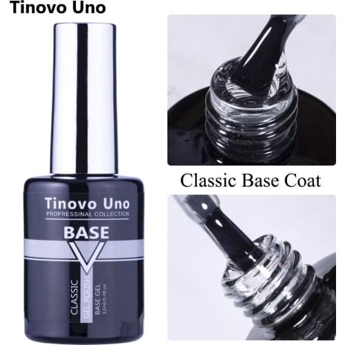 Tinovo Uno Base Coat for Nails UV Gel Nail Polish 12ml Professional Manicure Long Lasting Gummy Base Primer Semi Permanent Lak