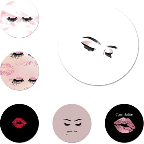 Eyelash Makeup Lip Brooch Pin Cosplay Badge Accessories For Clothes Backpack Decoration Gift