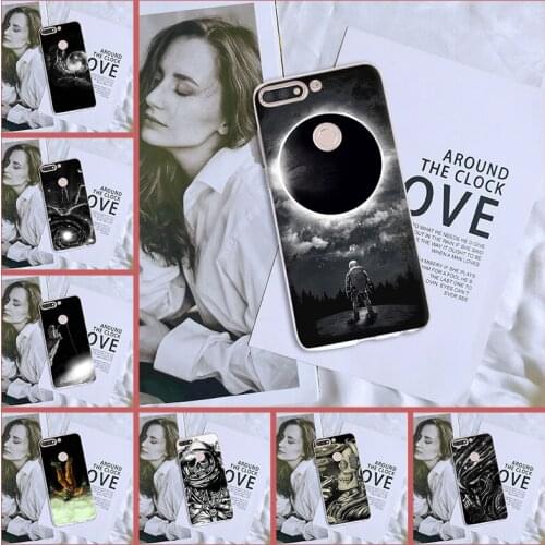 Space Skull Phone Case For Huawei Honor 8X MAX 10 9 8 7 Silicone Soft Back Cover For Huawei Honor 7 8 9 10 Lite 7S 7X 7A 7C Pro