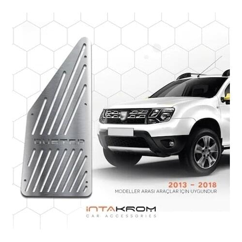 Dacia Duster Chrome Foot Rest Pedal Auto Makeup Chrome Accessories Easy Application Relaxing 2013 - 2019
