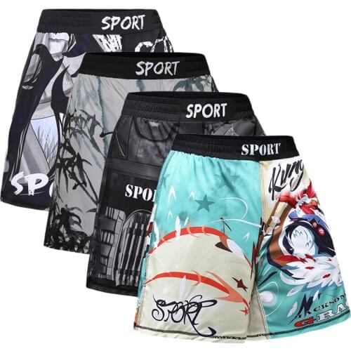 Kids MMA Jiu Jusit Muay Thai Kickboxing Shorts Swim Short Pants Boys Fighting Boxing Fitness Gym Trunks Training Sport Shorts