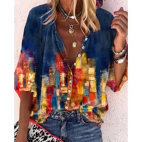 IBEWILL Blue Blouses