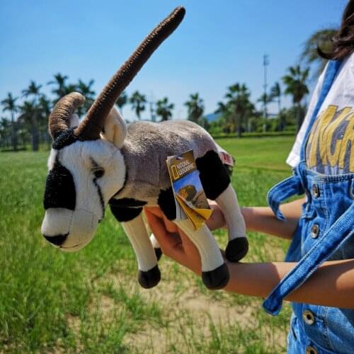 National Geographic 10.5" stuffed Standing Oryx rare animals plush animals Baby Cute Stuffed Plush Toys