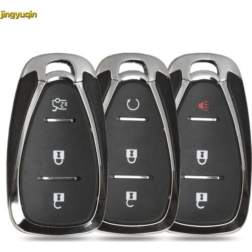 Jingyuqin 10X 3BTN Remote Car Key Fob Shell For Chevrolet New Cruze Malibu XL Camaro Menlo Orlando Trax Trailblazer Equinox 2017