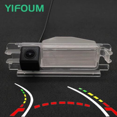 YIFOUM HD Dynamic Trajectory Tracks Car Rear View Backup Camera For Renault Dacia Sandero II Stepway Logan 1 2 MCV Pulse Clio 2