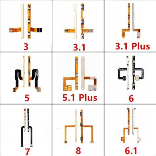 Power Button Switch Volume Button Mute On / Off Key Flex Cable For Nokia XL X2 X5 X6 X7 3 3.1 5.1 6.1 Plus 2017 2018 3.1+ 5.1