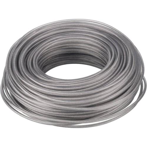 3.0MMX1LB Steel Wire Grass Trimmer Line Brush Cutter Head Strimmer Nylon Rope Cord Line Round Mowing Wire Lawn Mower Accessories