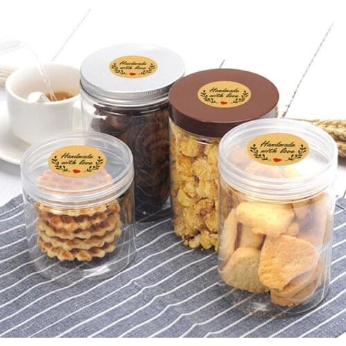 Handmade Love Stickers Packaging Writing Stickers Round 1inch Decorations 500pcs Labels F2F4