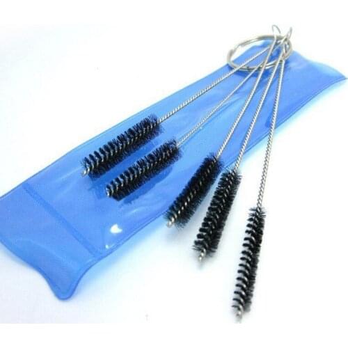 5pcs/set New Durable Nylon Shank Briar Tobacco Pipe Cleaner Cleaning Stainless Steel Brush High Quality B99