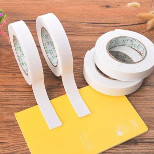 3M Strong Adhesive Foam Sponge Double Sided Adhesive Tape Sticky Tape White Powerful Double Faced Double Sided Adhesive Tape
