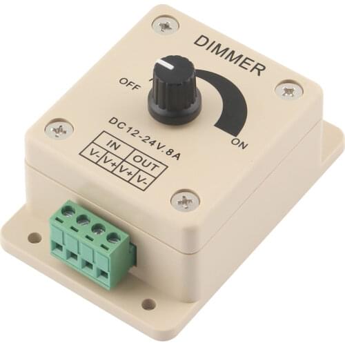 Dimmer 220v 12V 24V LED Dimmer 12V 220V Switch Voltage Regulator Adjustable 24V 12V LED Dimmer Controller LED Strip Light Lamp