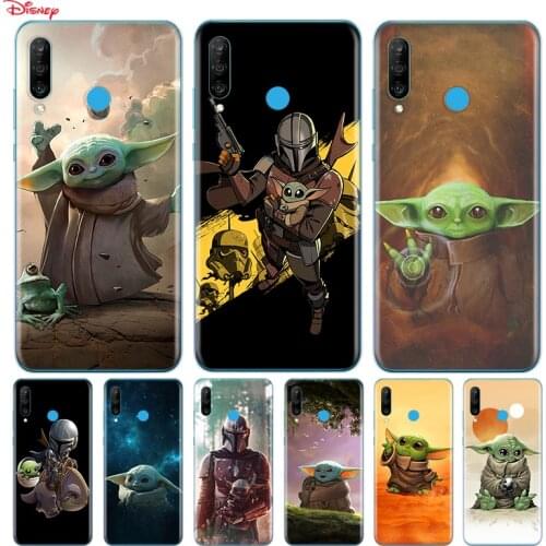 Silicone Transparent Cover Baby Yoda The Mandalorian For Huawei P50 P40 P30 P20 Pro P10 P9 P8 Lite E Plus 2017 Phone Case