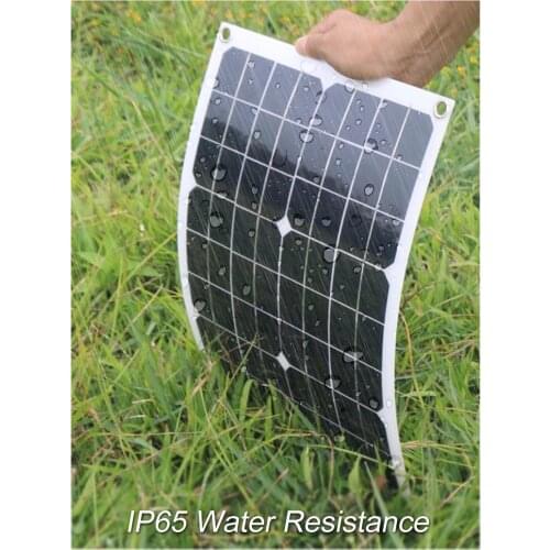 50W Dual USB 18V Solar Panel with Car Charger + 10/20/30/40A USB Solar Charger Controller for Outdoor Camping LED Light 2019 New