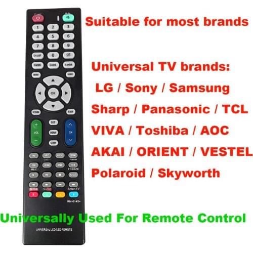 TV Remote Control Compatible Use TV Remote Control Of Any Brand Need To Set According To The Manual RM-014S