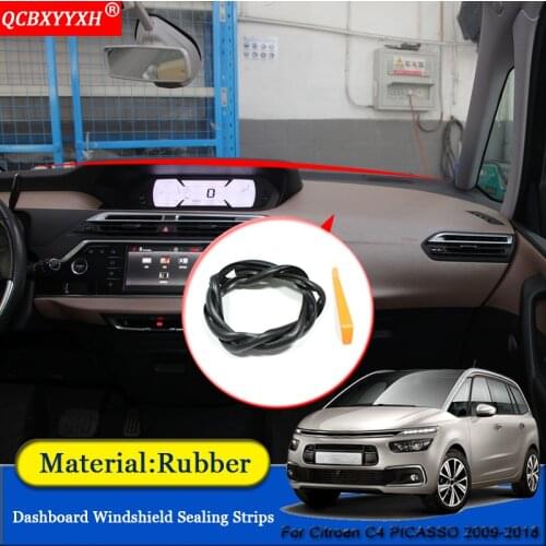 Car-styling Anti-Noise Soundproof Dustproof Car Dashboard Windshield Sealing Strips Accessories For Citroen C4 PICASSO 2009-2018