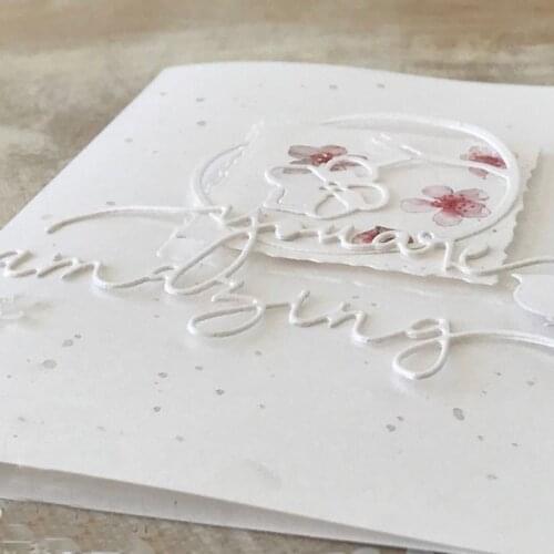 You Are Amazing Metal Cutting Dies Stencil Scrapbooking DIY Album Stamp Paper H58C