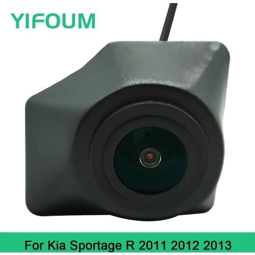 YIFOUM HD CCD Car Front View Parking Night Vision Positive Waterproof Logo Camera For Kia Sportage R 2011 2012 2013